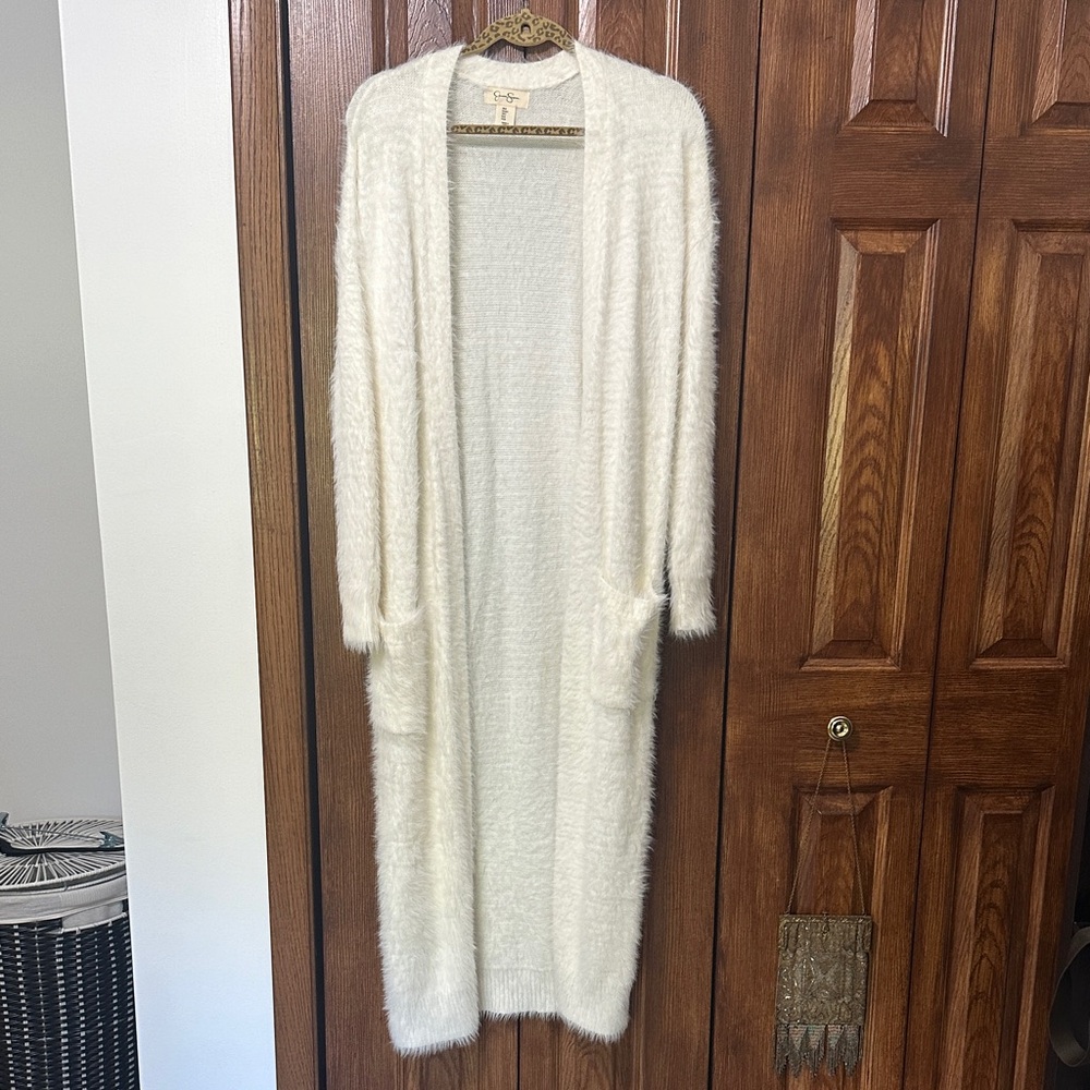 Jessica Simpson Soft Cream Long Cardigan